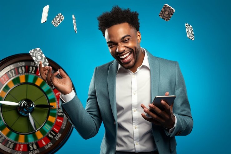 Live dealer spinning the French Roulette wheel in studio